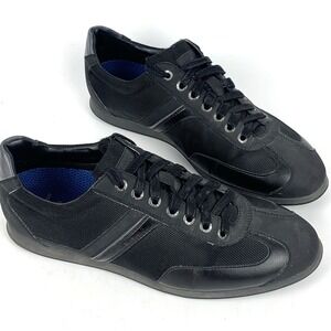 Hugo Boss Stiven Black Casual Sneakers Shoes Lace up Men's Size EU 41 (US 8)